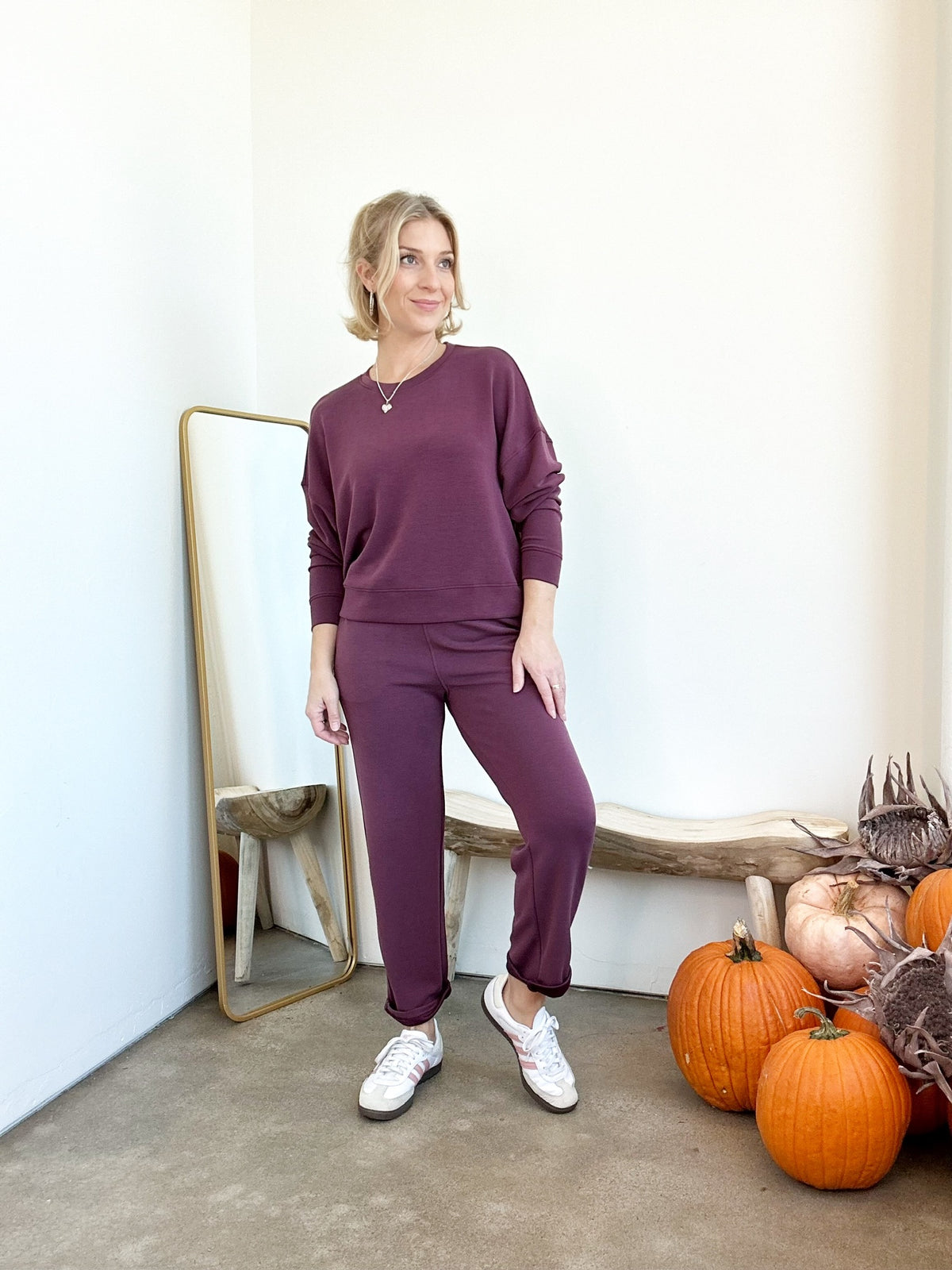 Shelley Sweatshirt Dark Plum