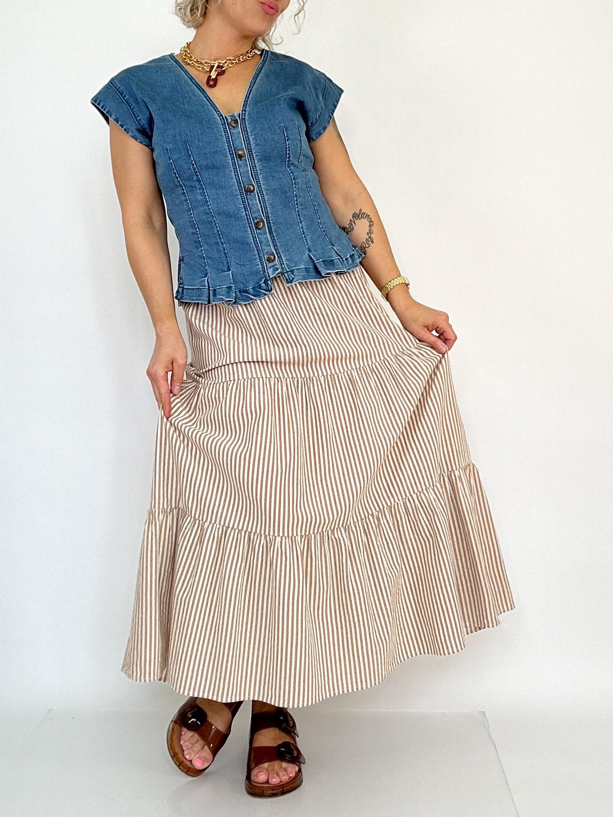 Lainey Denim Top