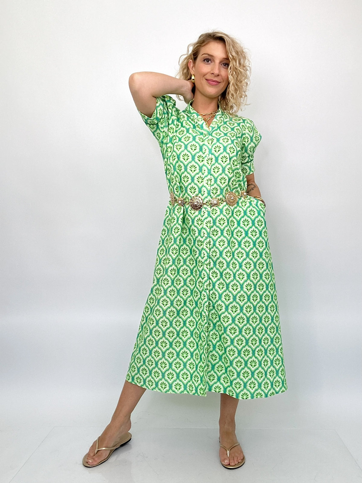 Shanna Printed Midi Dress