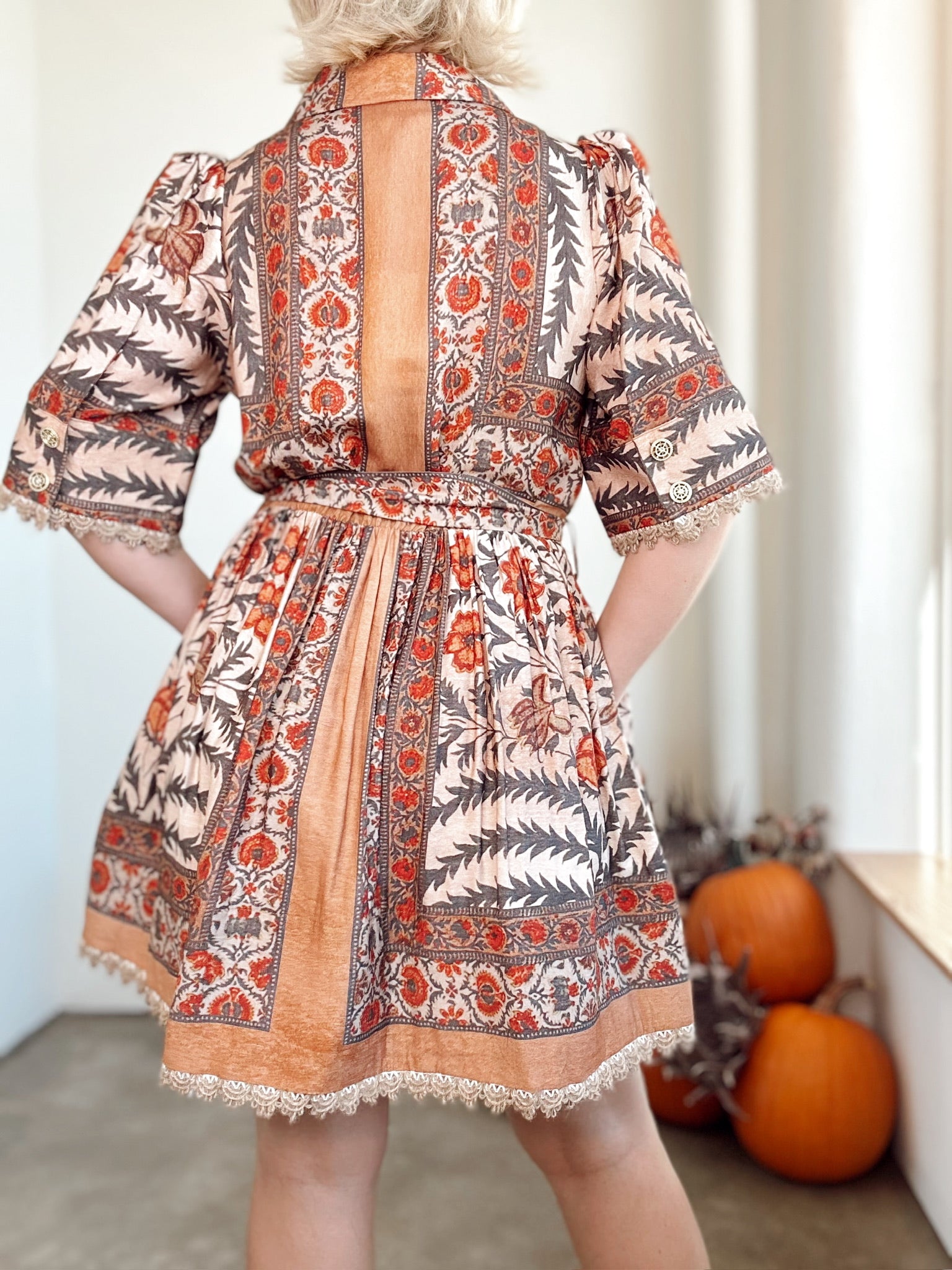 Hazel Botanical Mini Dress