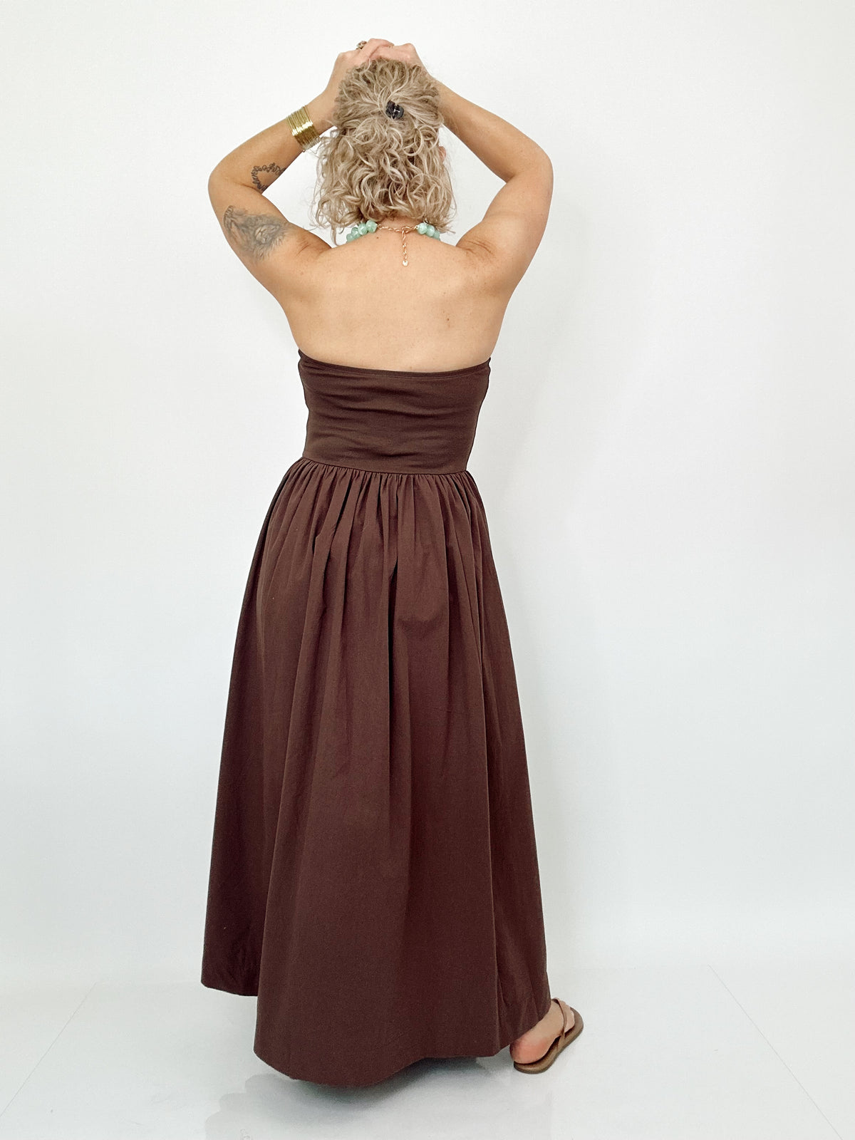 Lulu Strapless Midi Dress