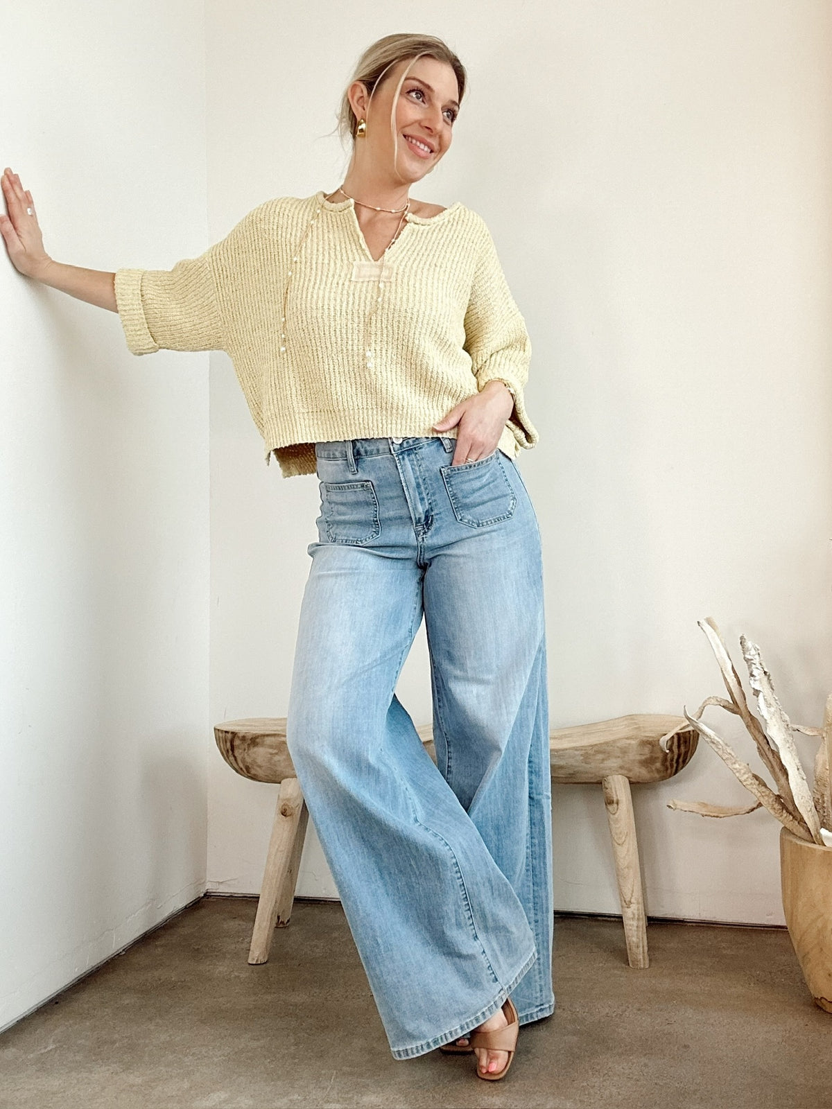 Hayes High Rise Wide Leg Jeans