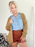 Hailey Chunky Ribbed Cardigan Golden Rod