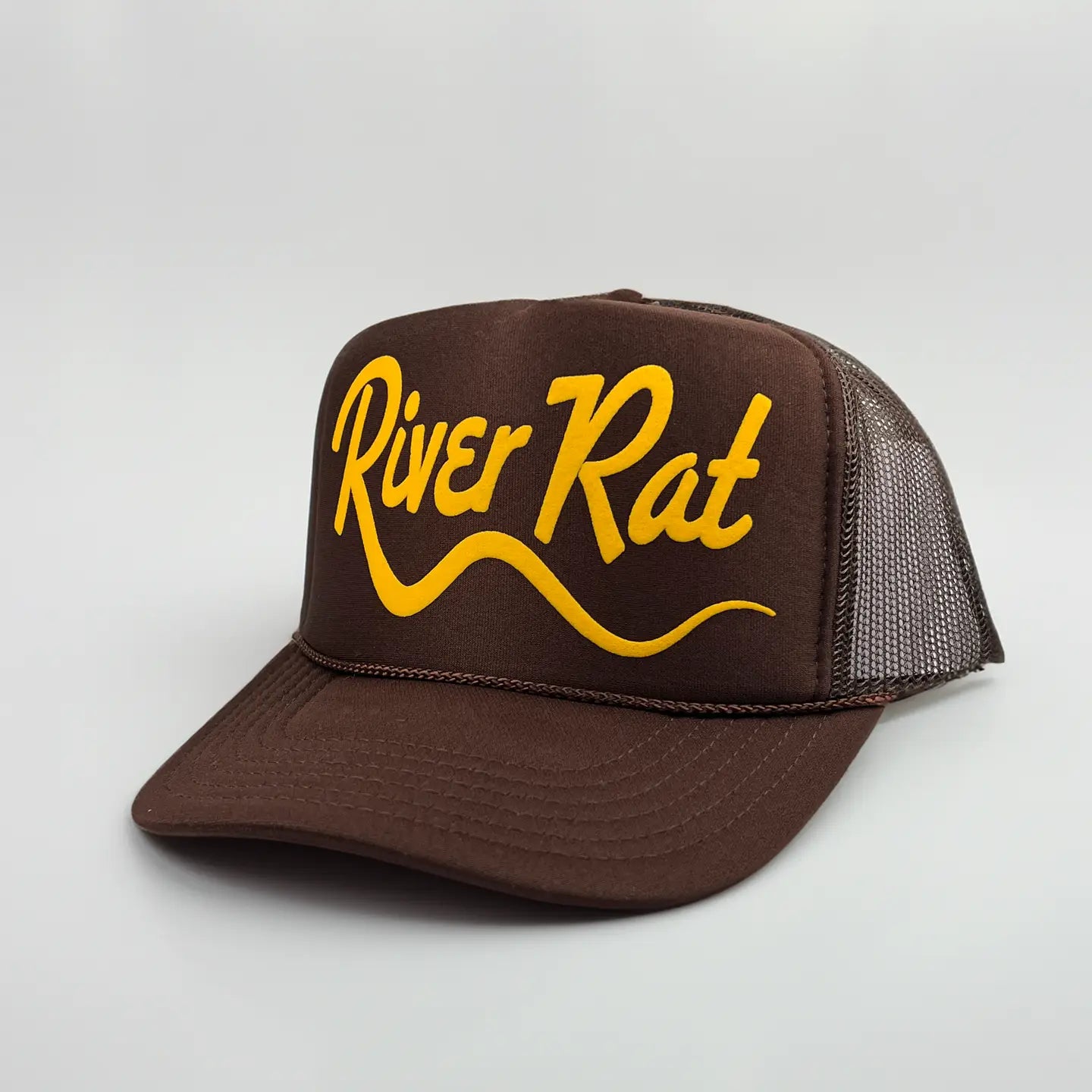 River Rat Trucker Hat Brown