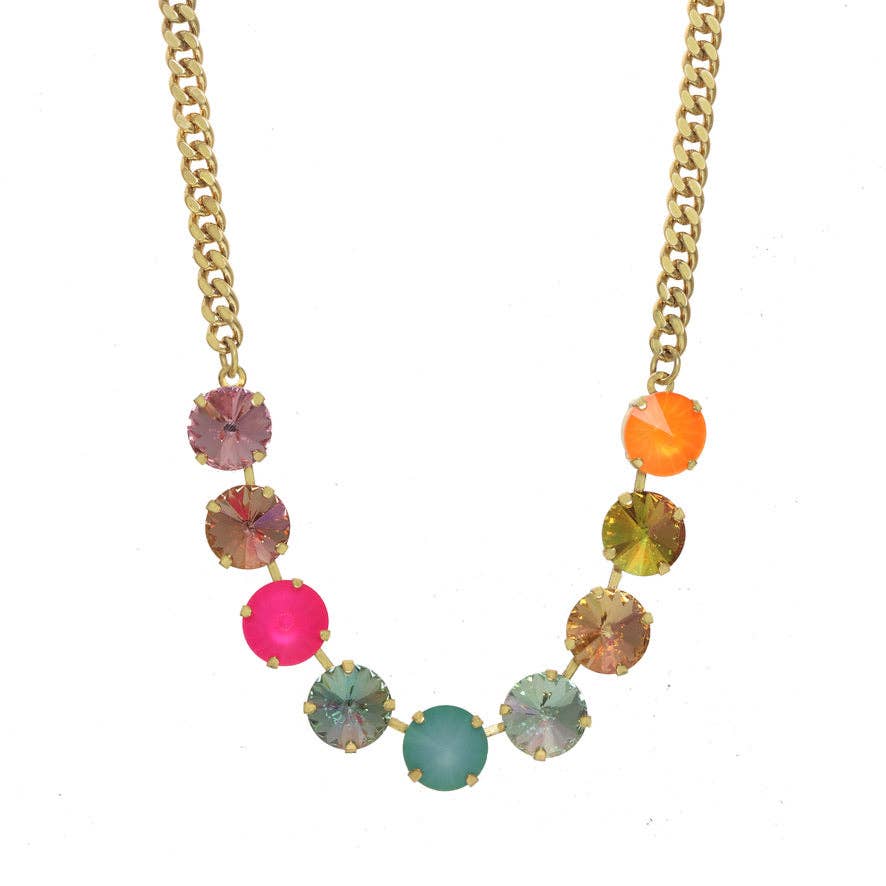 TOVA Mini Sofia Necklace in Watermelon: Melon
