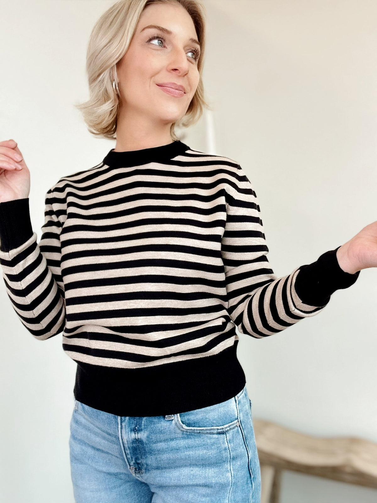 McKinley Stripped Crop Sweater