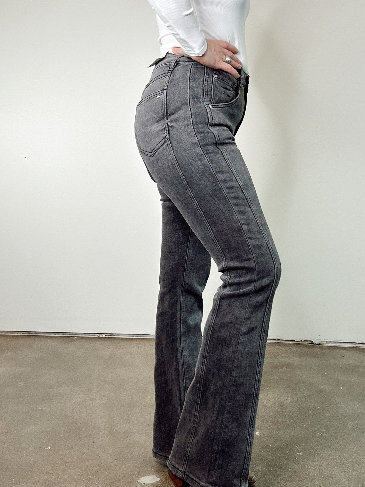 Ada High Rise Tummy Tuck Bootcut Jeans