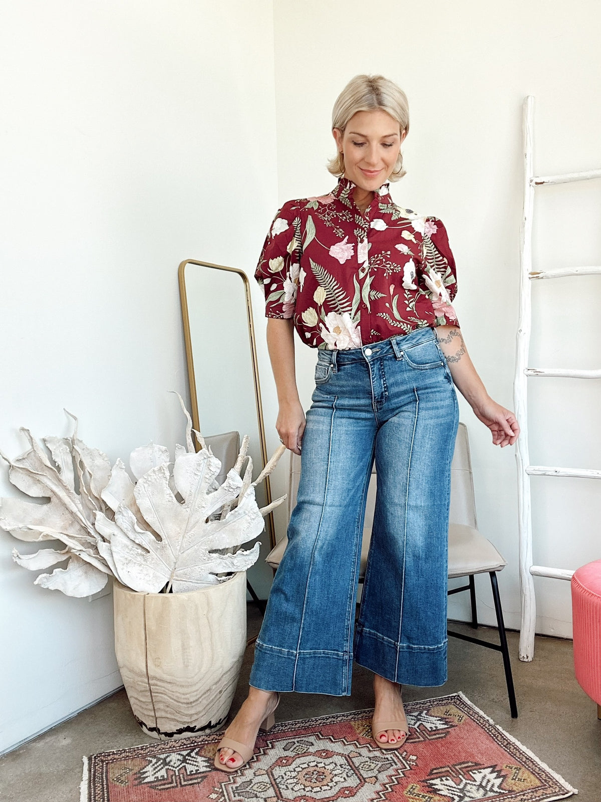 Juniper Pintuck Crop Jean