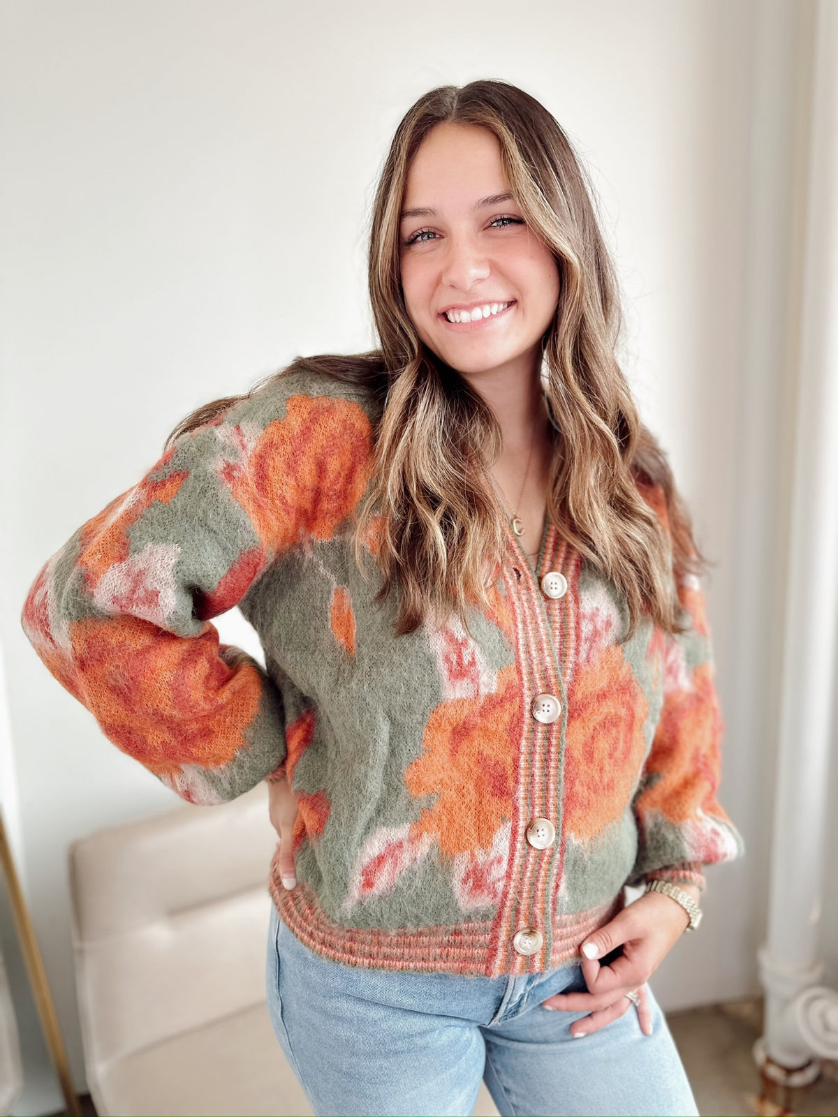Olivia Floral Cardigan