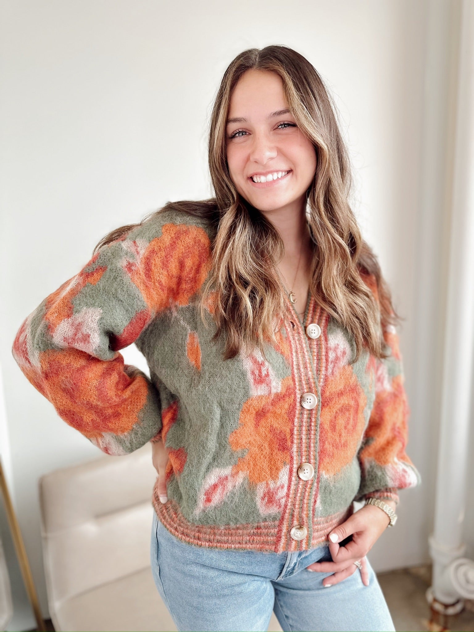 Olivia Floral Cardigan
