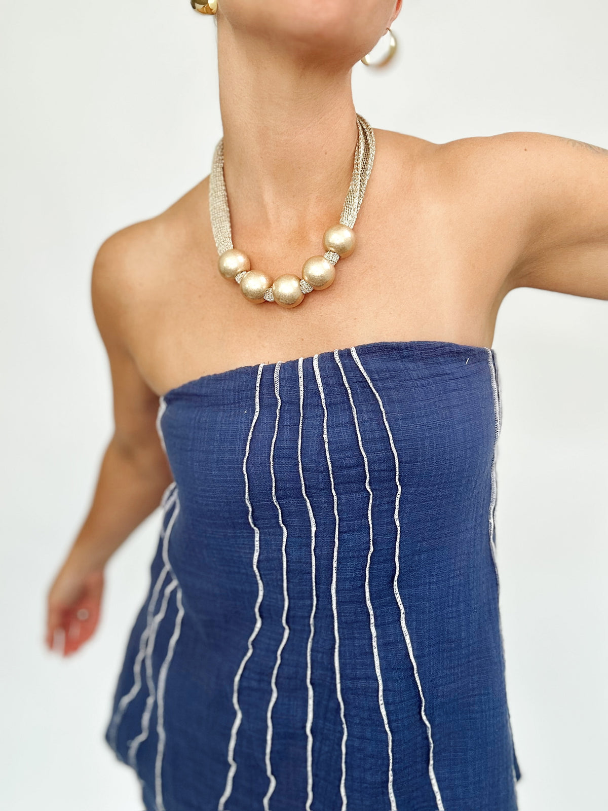 Lita Tube Linen Top &amp; Shorts Set