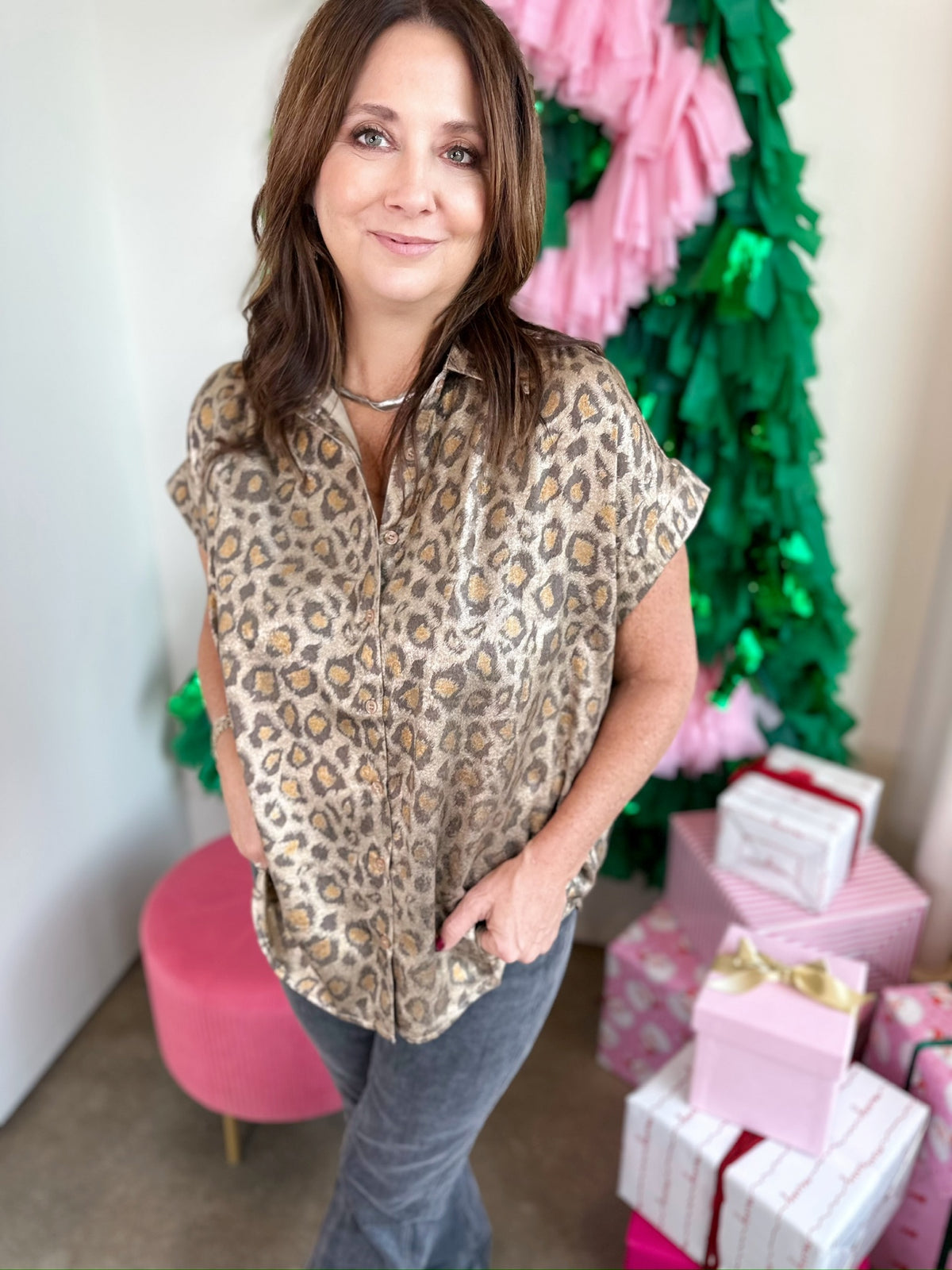 Stella Leopard Print Top