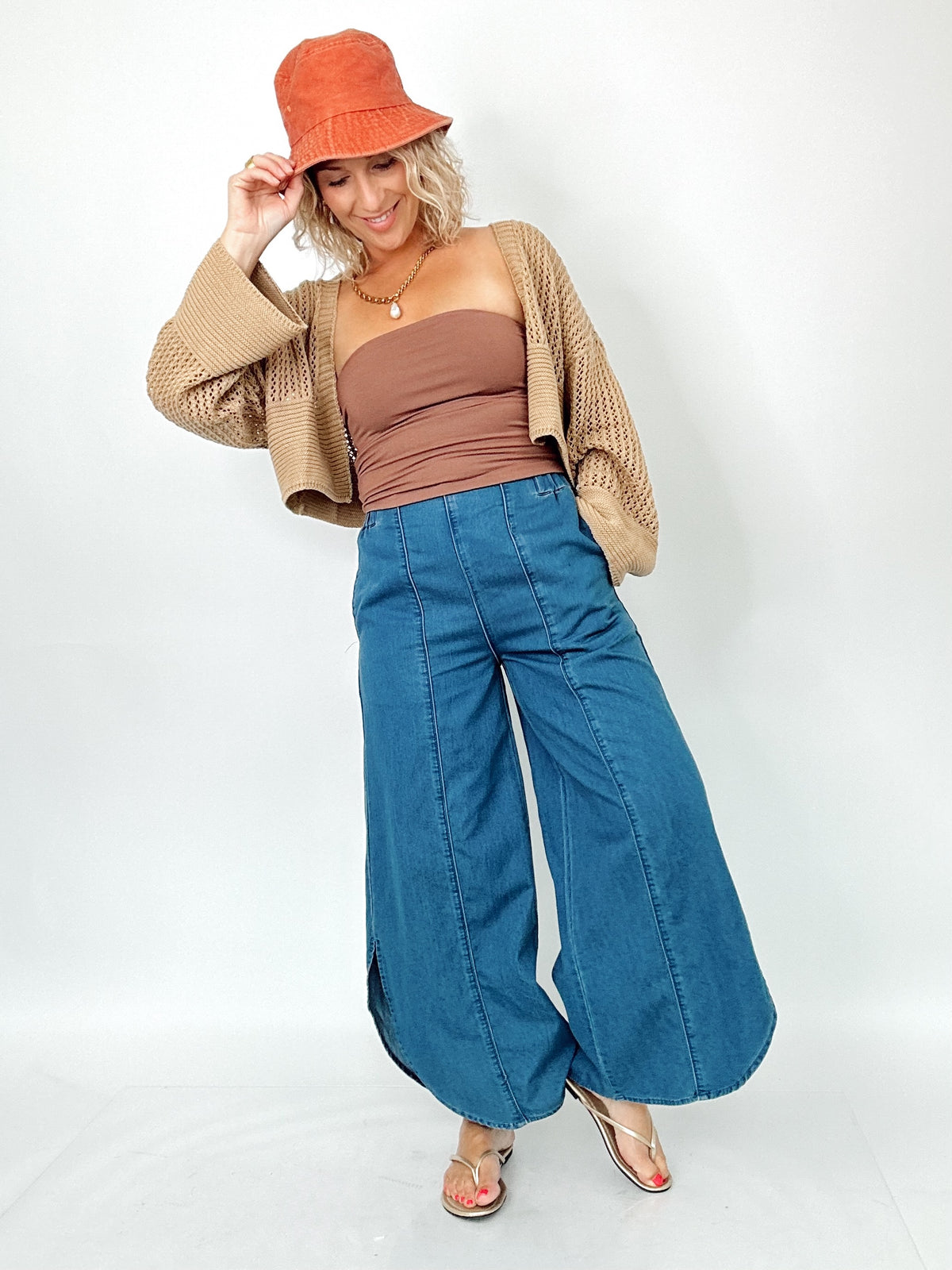 Nellie Tulip Washed Jeans Vintage Deep Denim