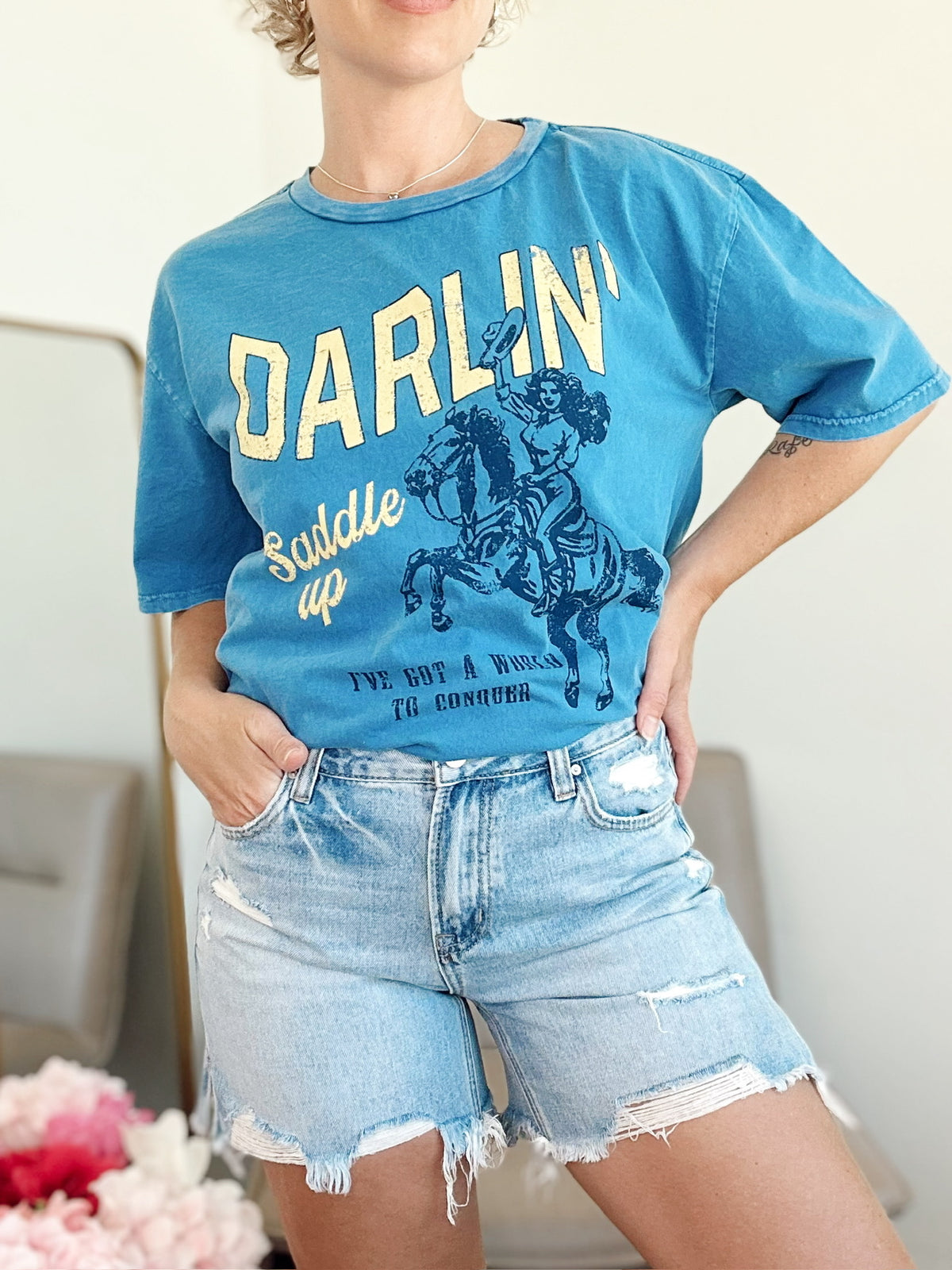 Maddie Boyfriend Midi Shorts