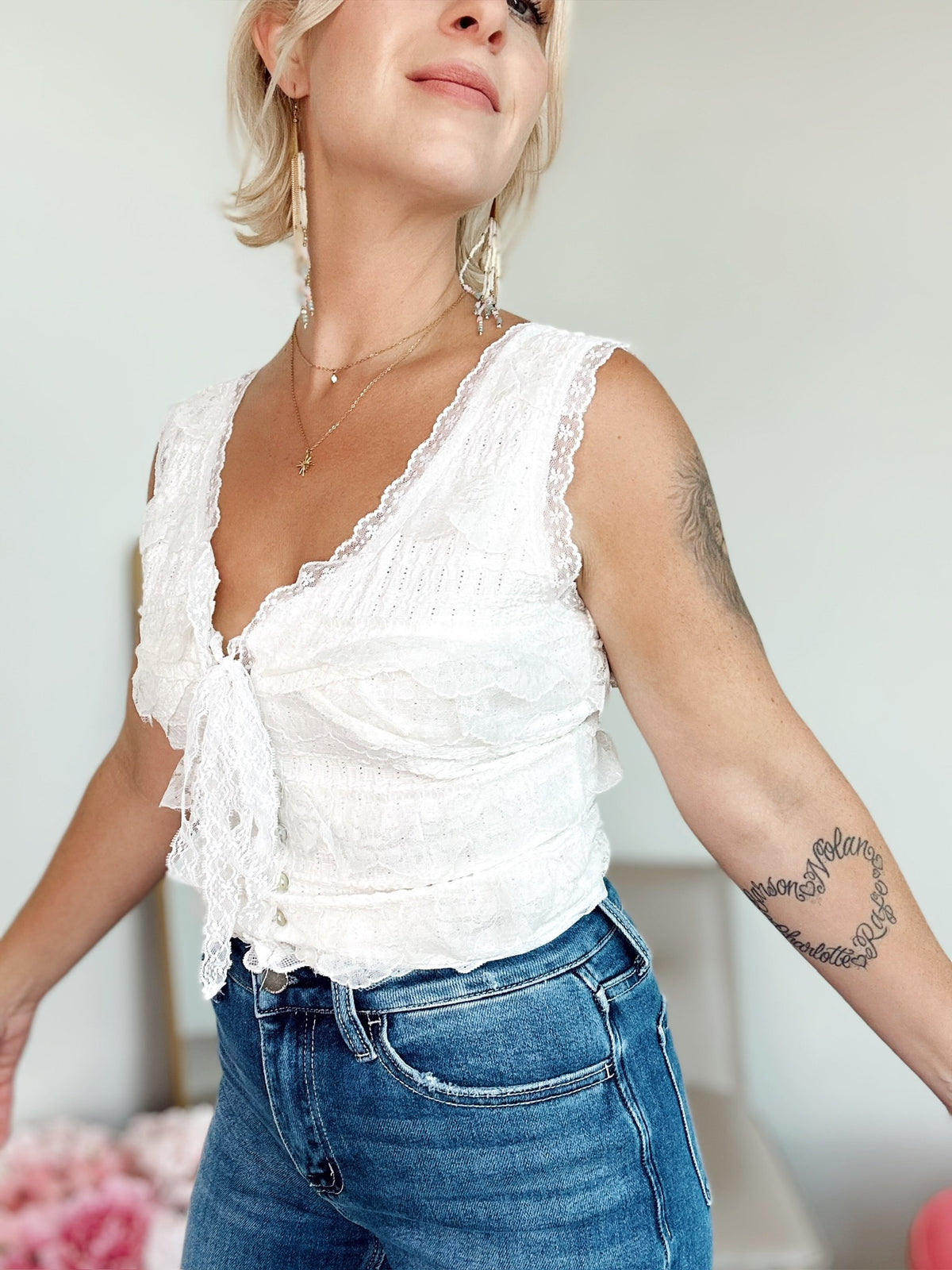 Regina Lace Crop Top