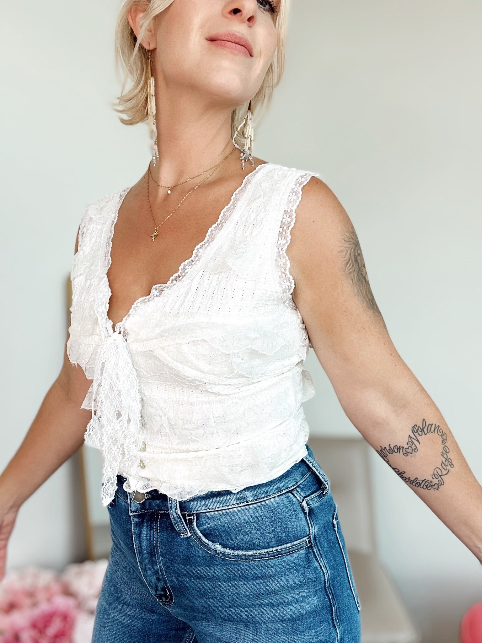 Regina Lace Crop Top