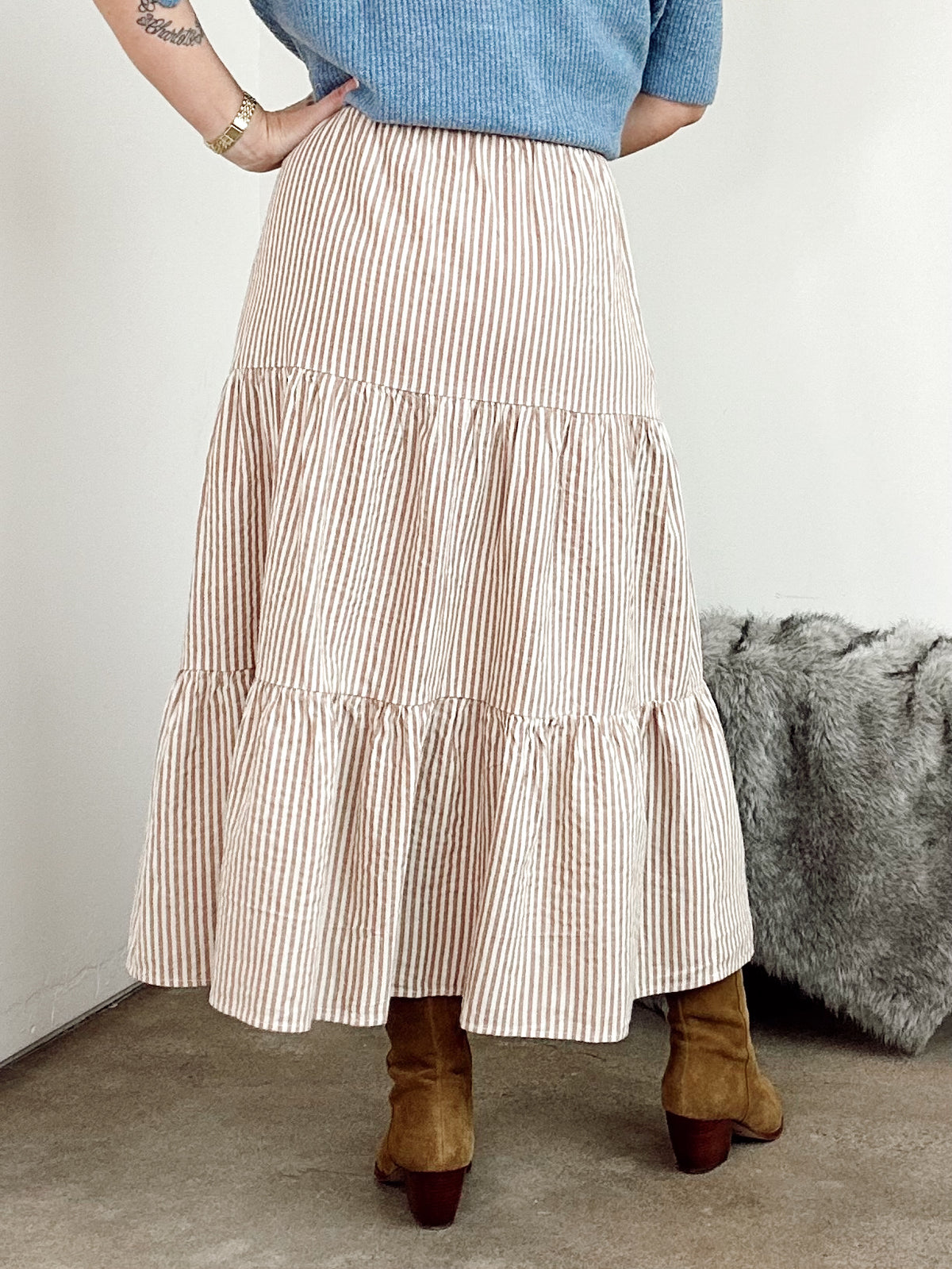 Daisy Ruffle Maxi Skirt