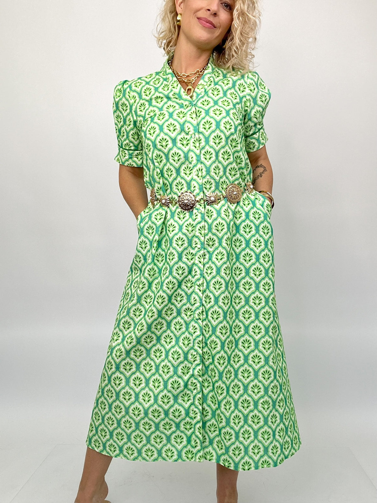 Shanna Printed Midi Dress