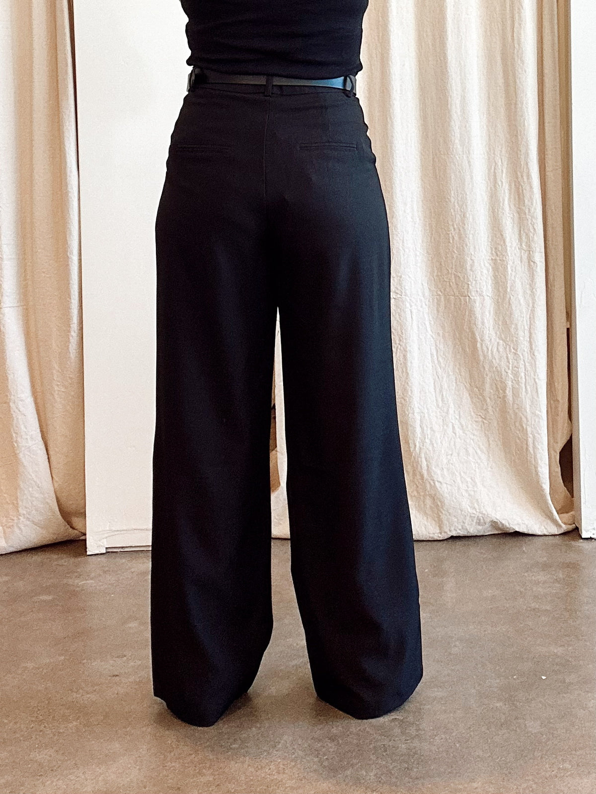 Samantha Straight Leg Pants Black