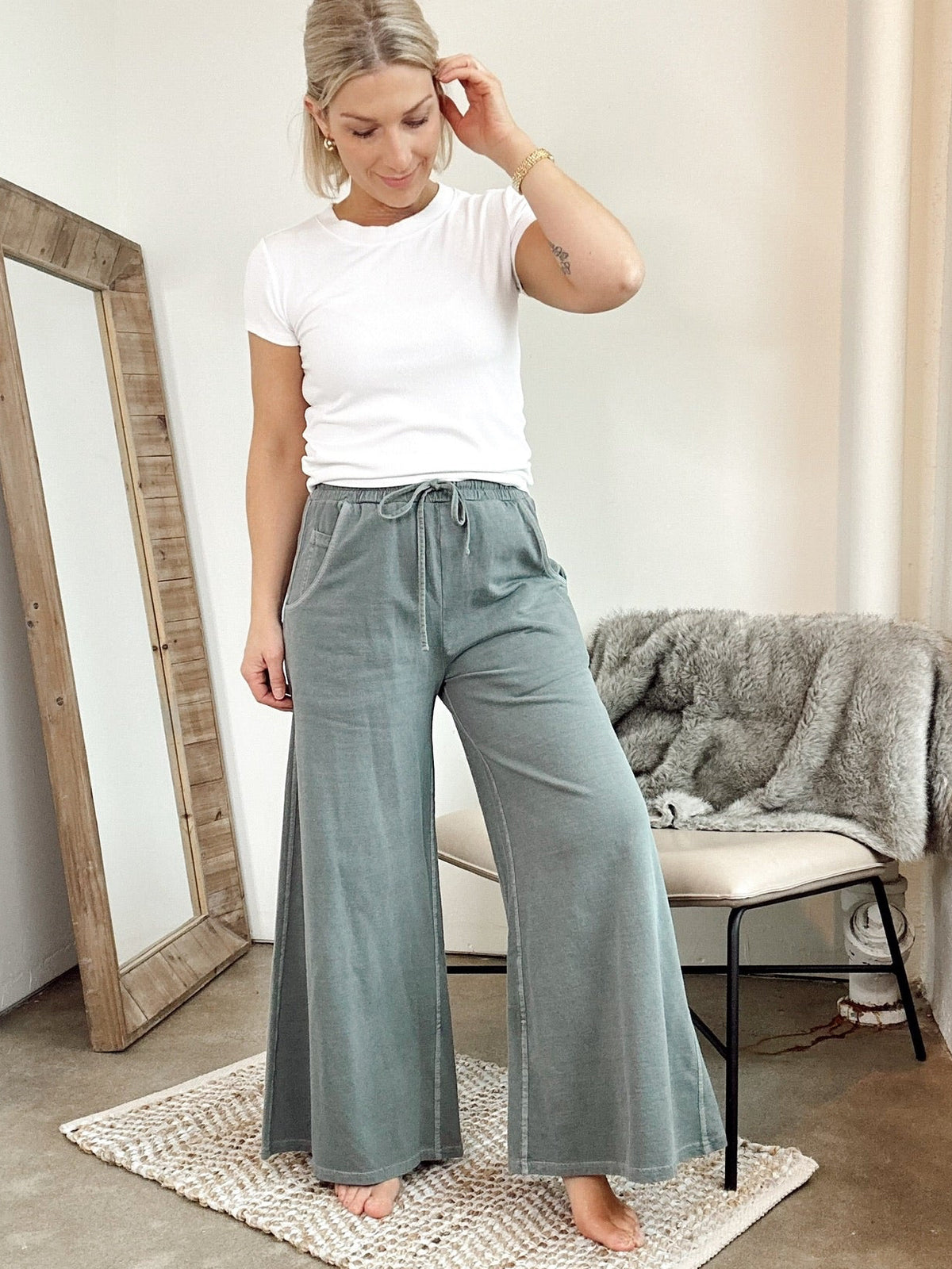 Lucy Terry Pants Ash Jade
