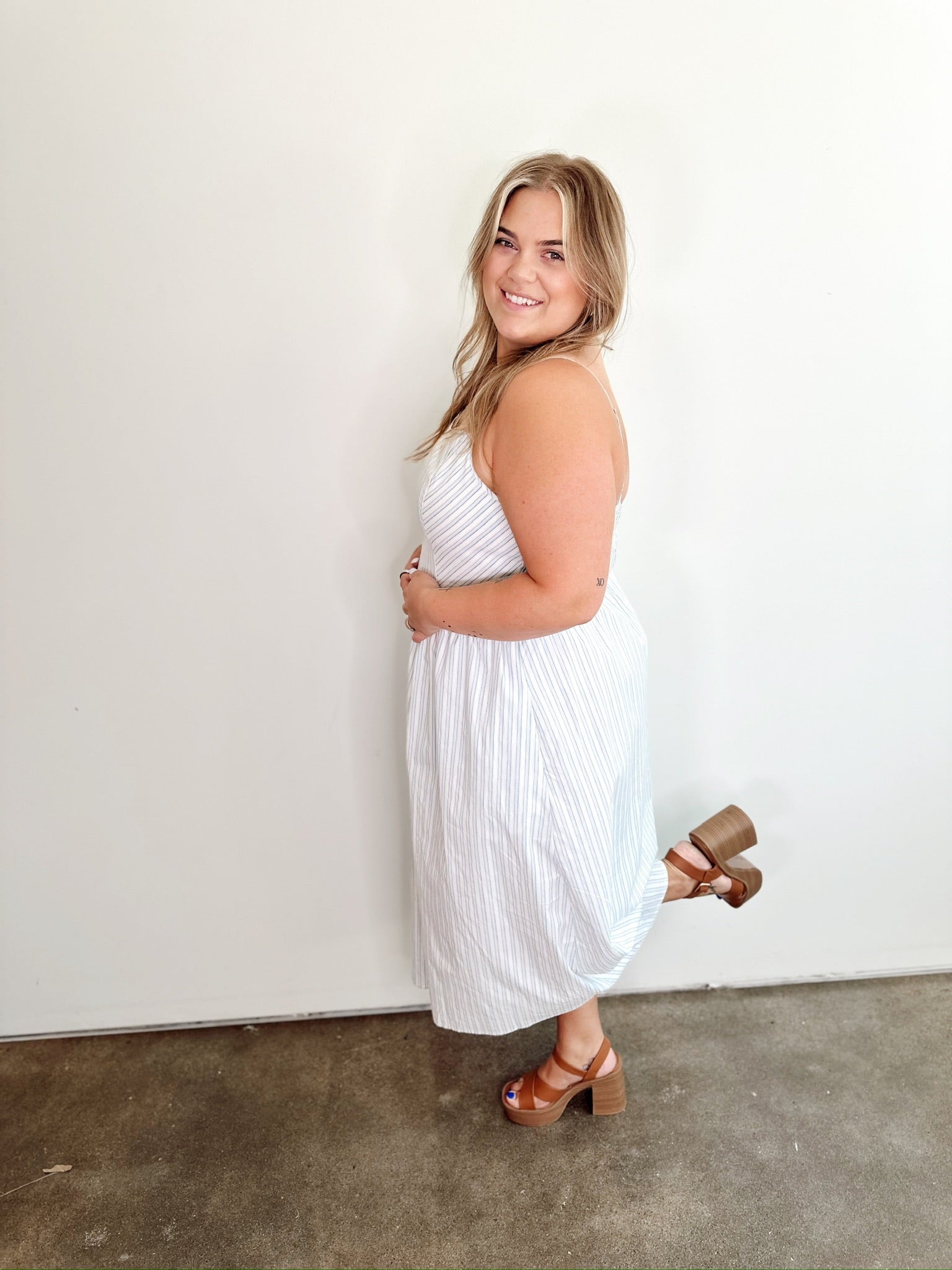 Aliya Fit & Flare Midi Dress