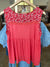 Macy Floral Top Peach Echo