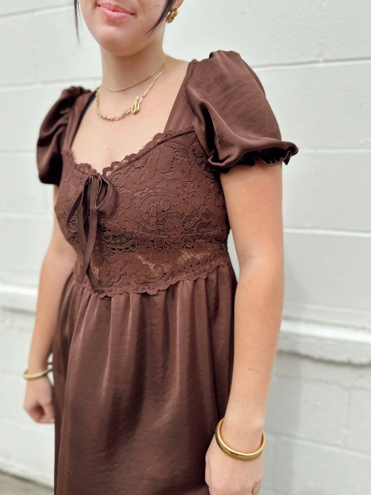 Chandler Satin Midi Dress