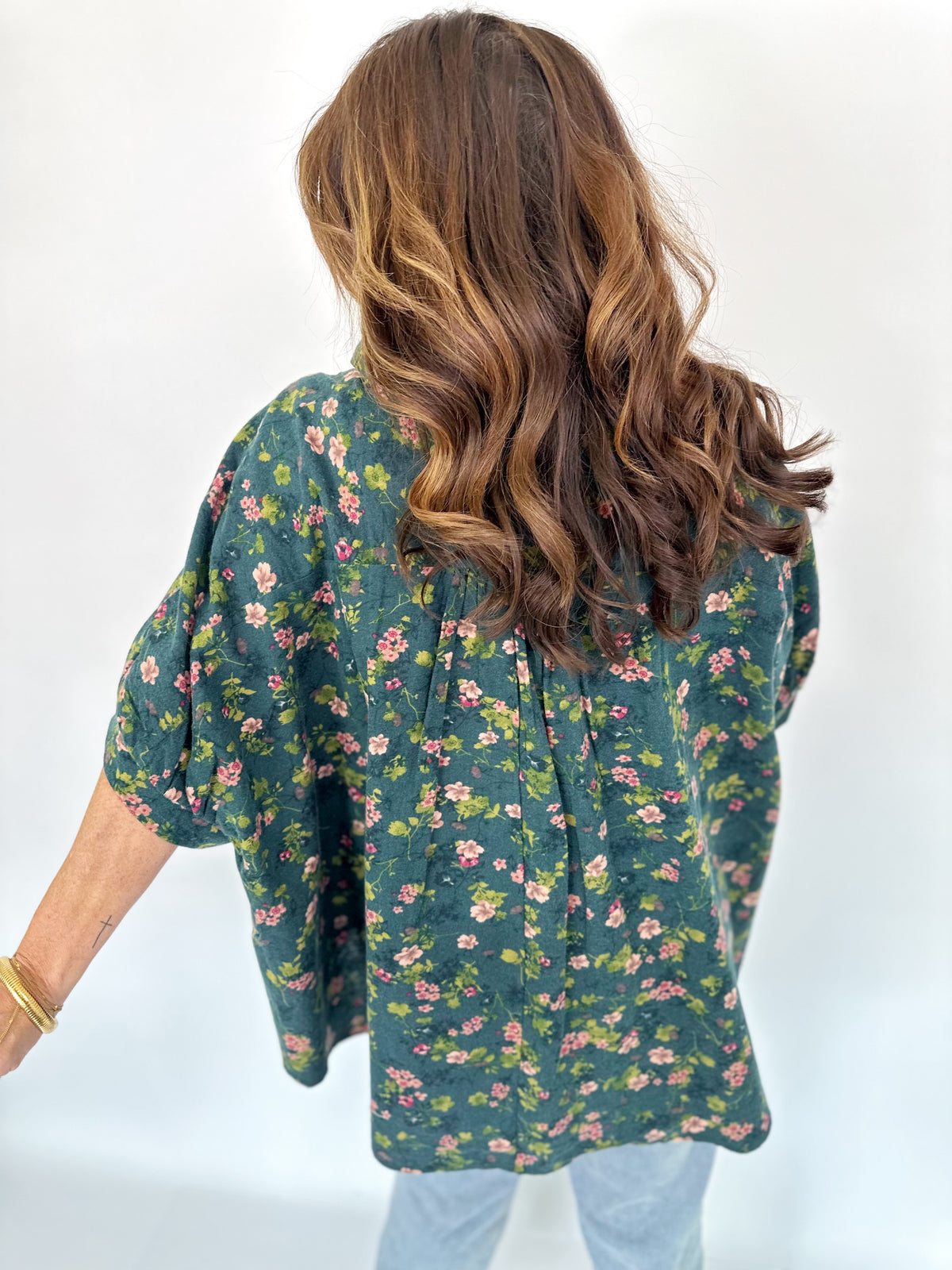 Astrid Floral Corduroy Blouse