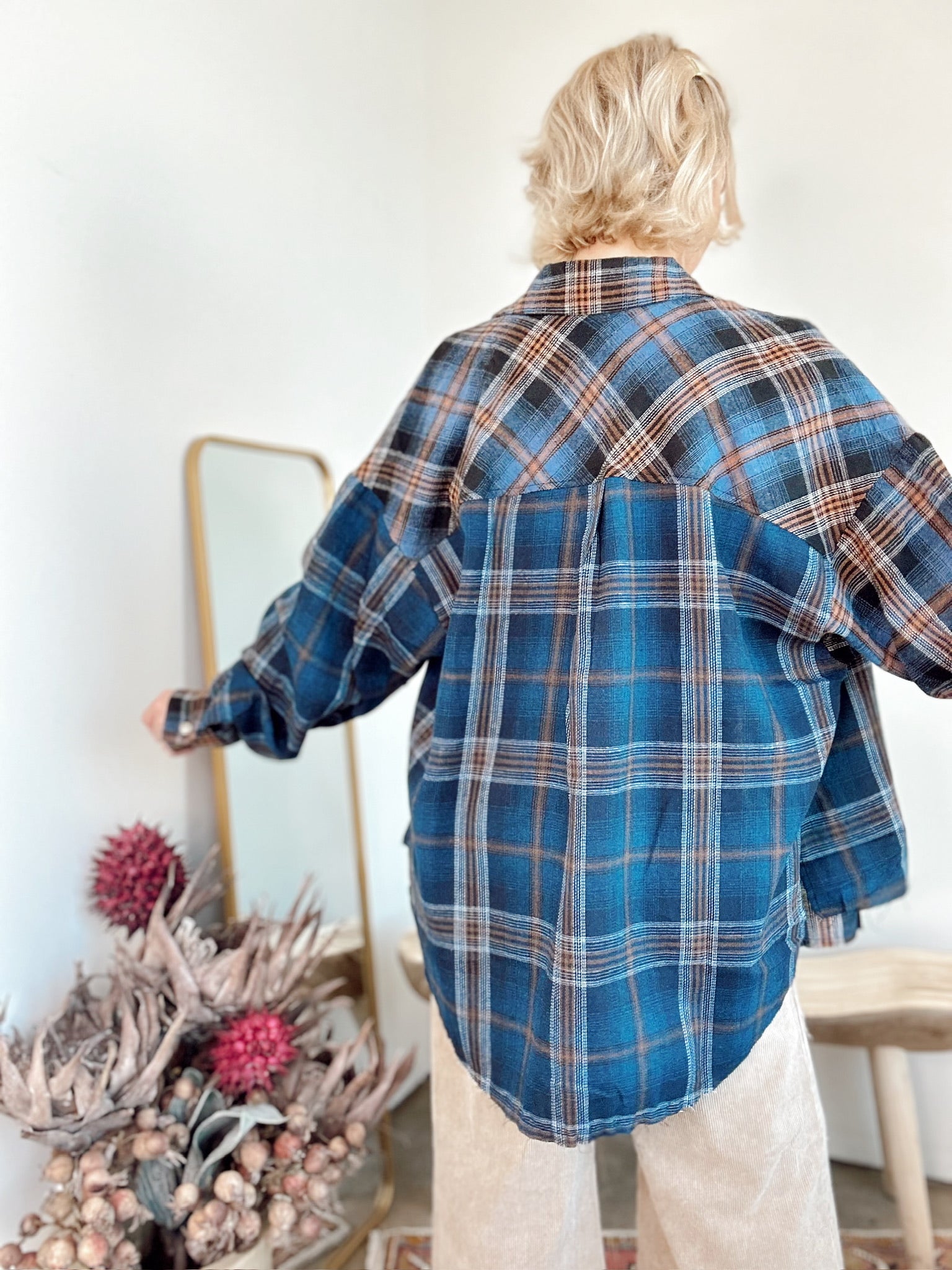 Dylan Flannel Shirt Navy