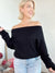 Marie Off Shoulder Top Black