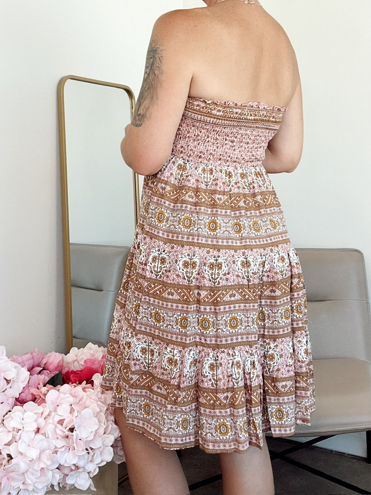 Kristen Printed Mini Dress