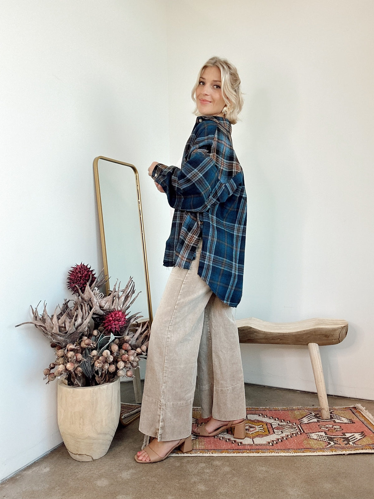 Dylan Flannel Shirt Navy