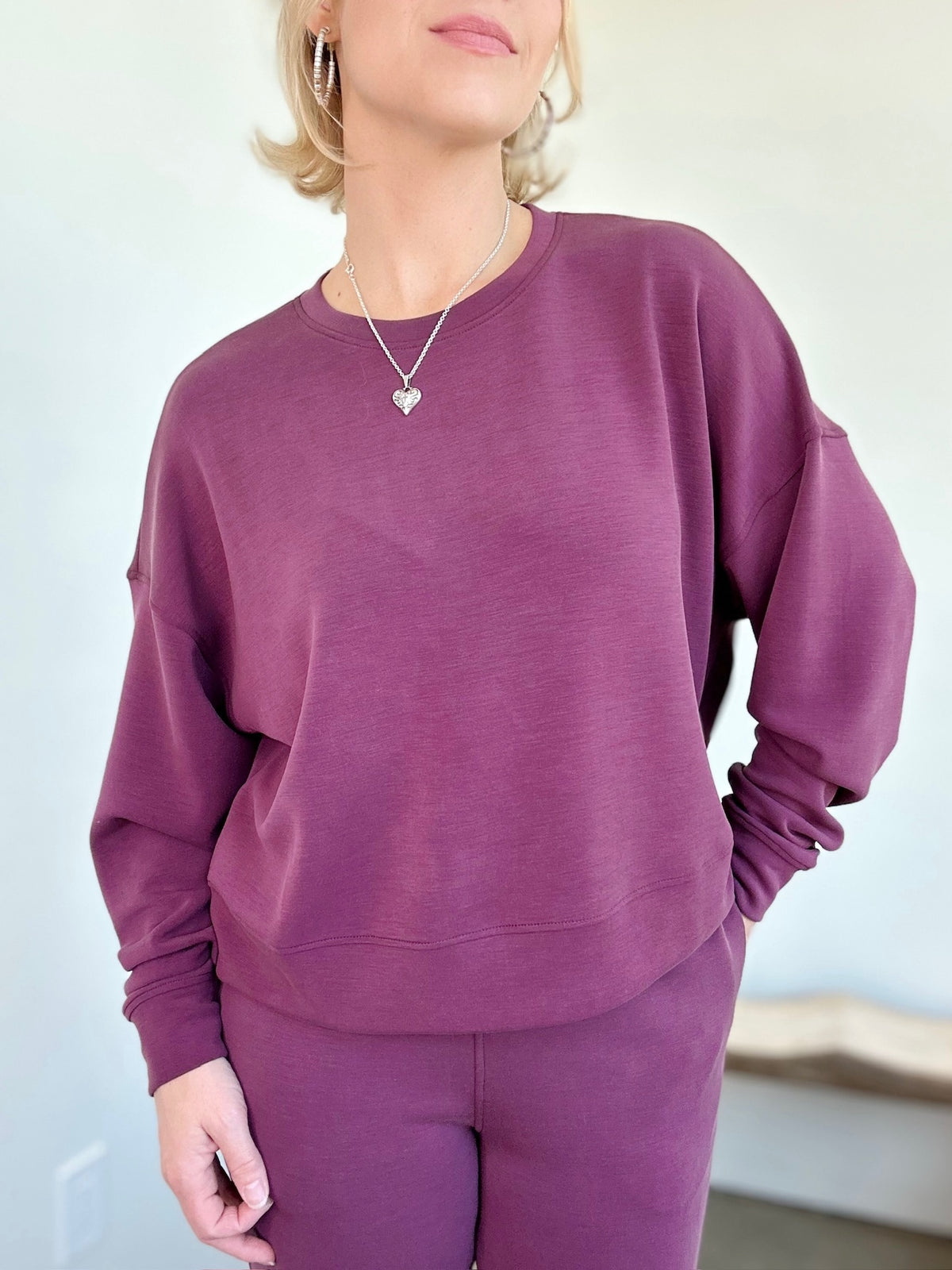 Shelley Sweatshirt Dark Plum
