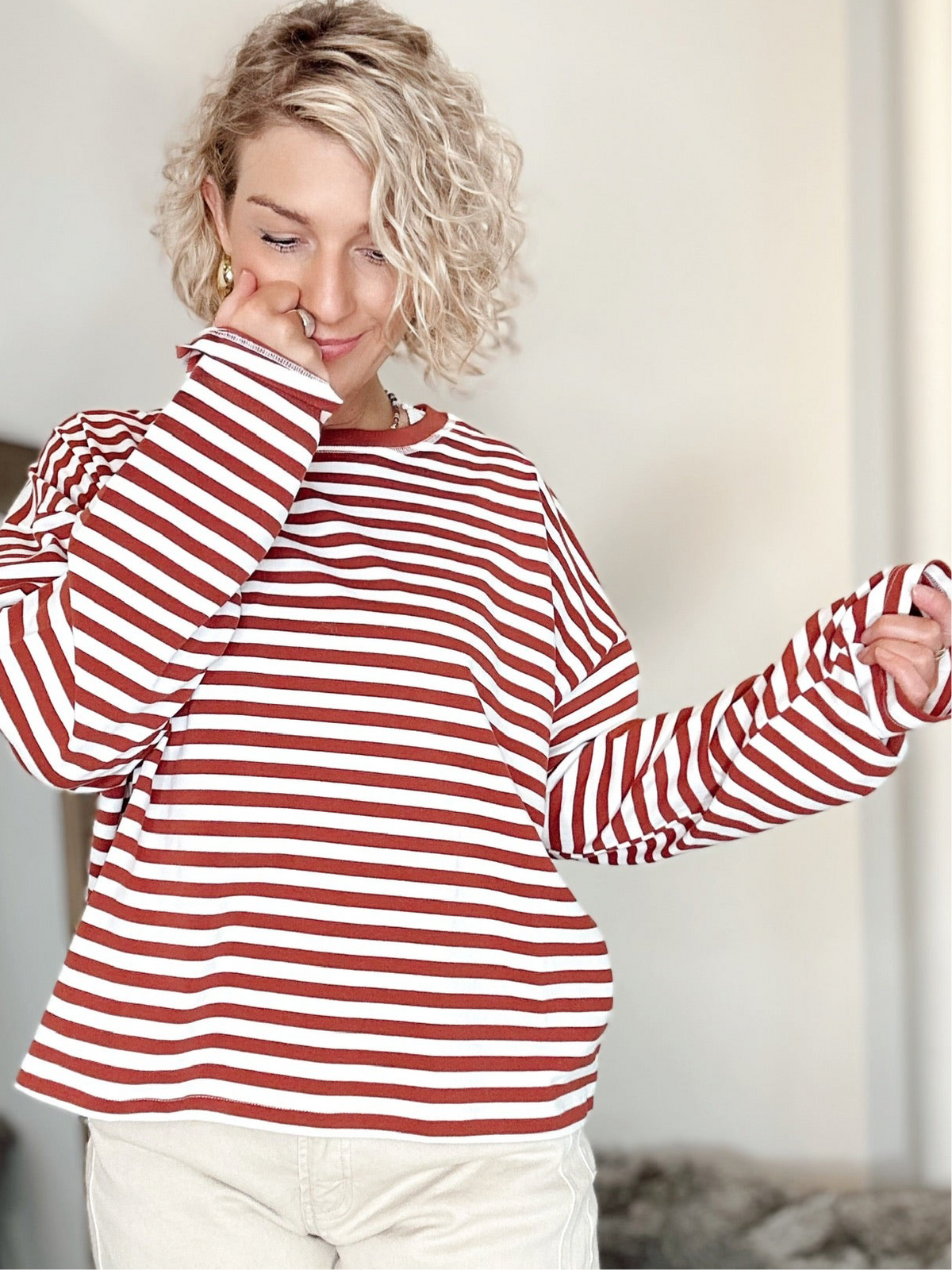 Erin Long Sleeve Striped Top