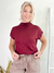 Mae Mock Neck Top Ruby