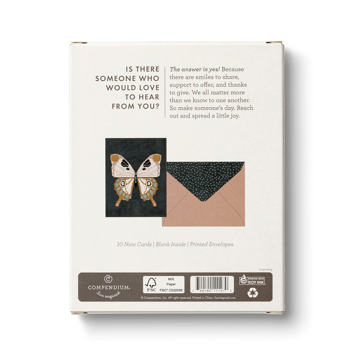 Make Someone's Day - Butterfly (10 blank cards)