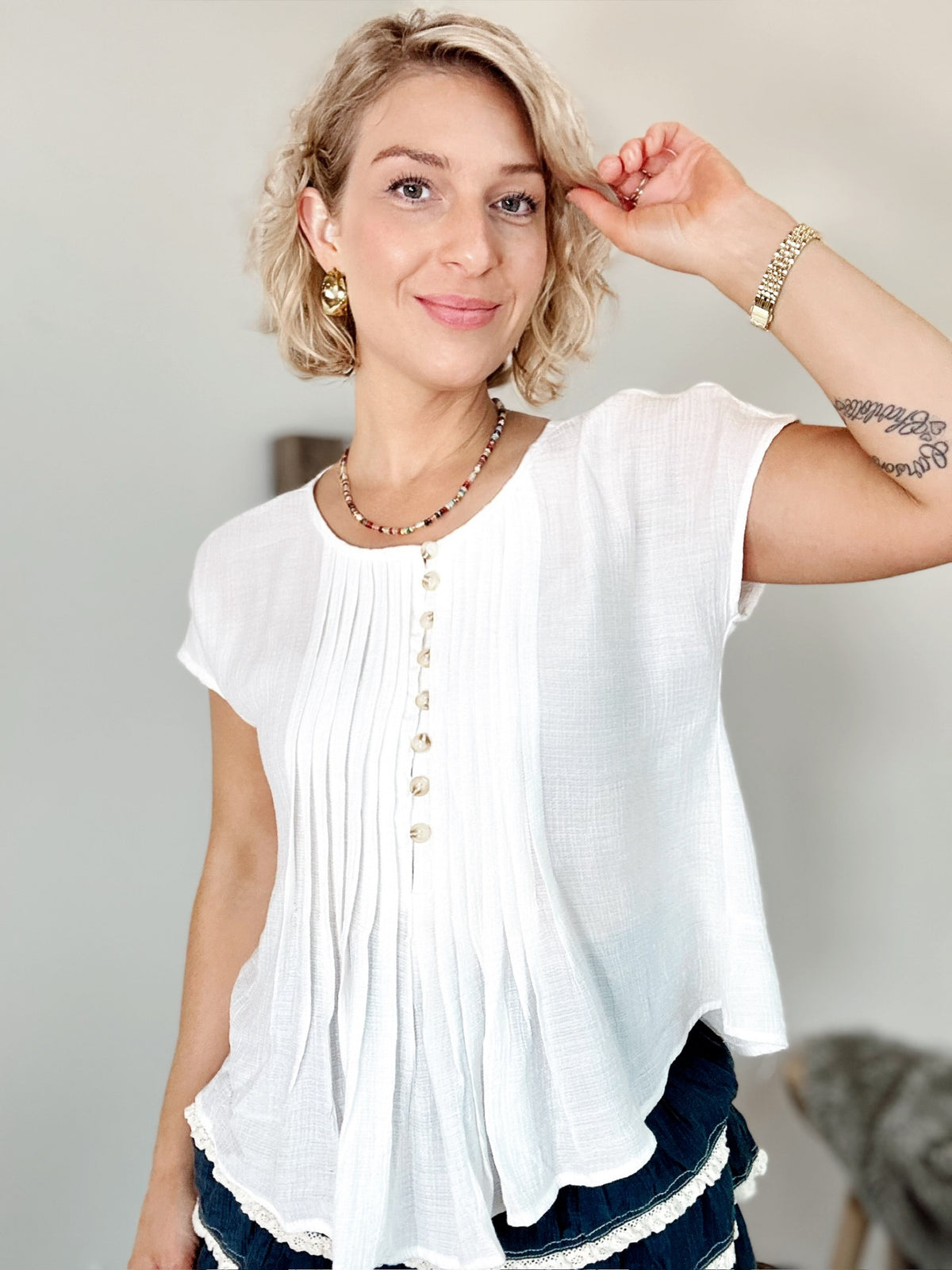 Bridget Blouse White