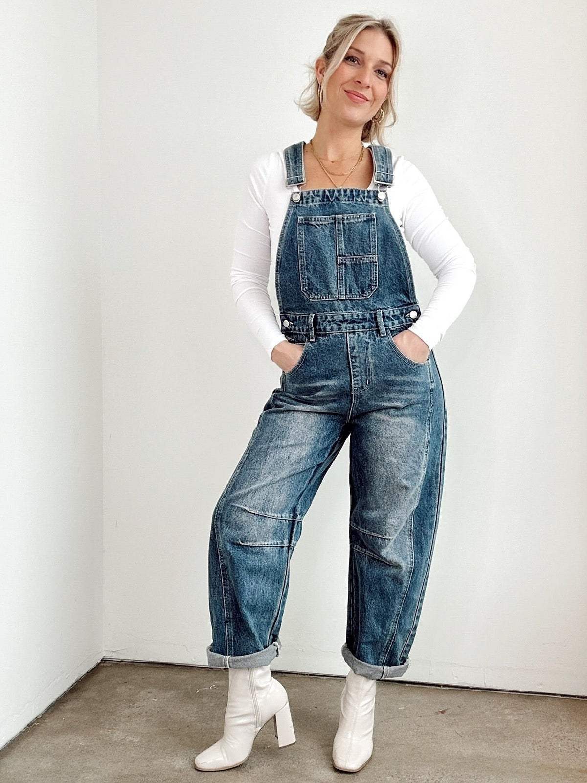 Rylie Denim Overall Denim