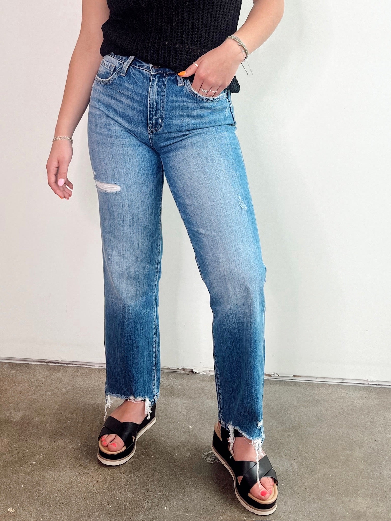 Morgan High Rise Dad Jeans