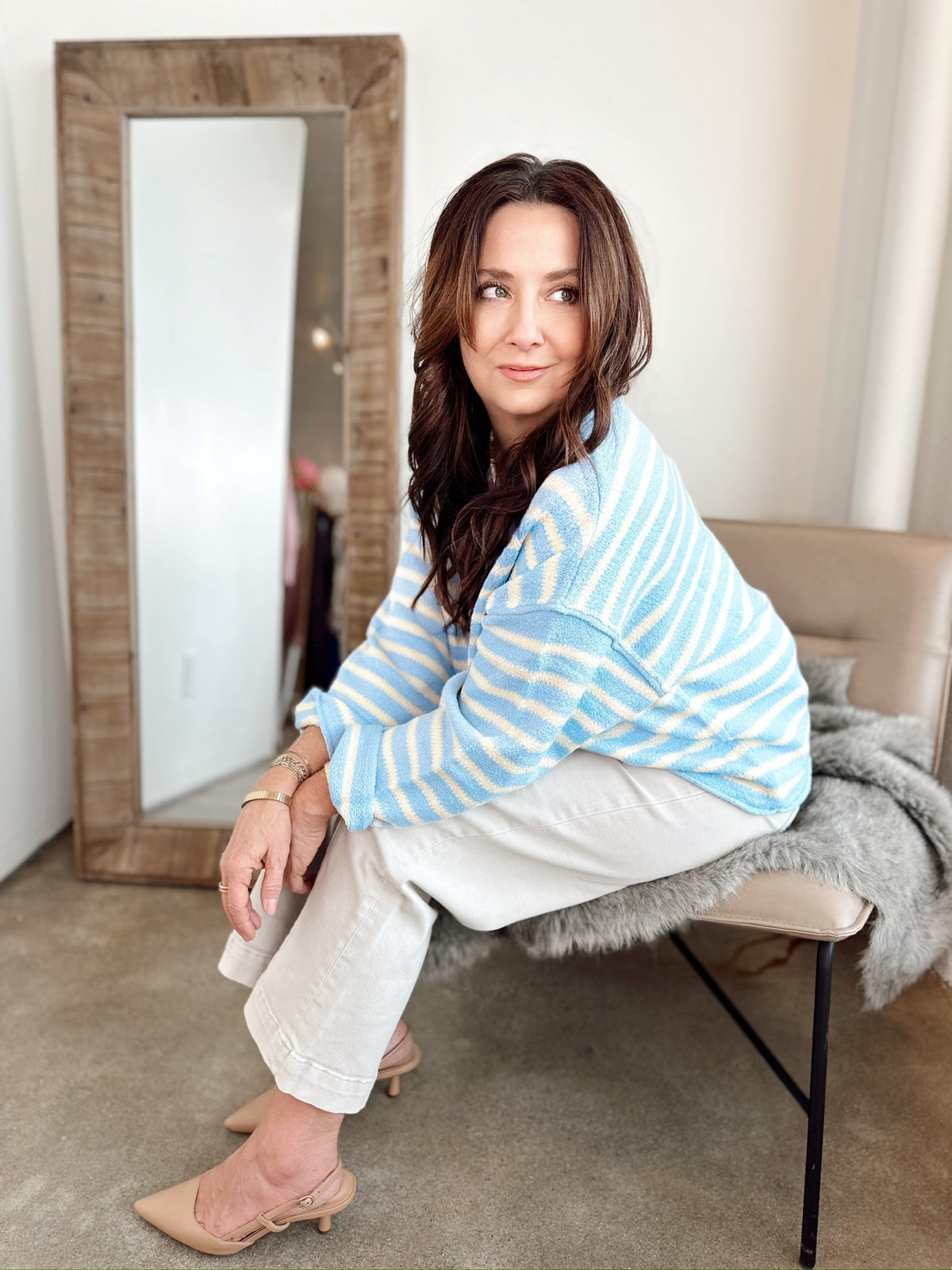 Millie Striped Oversized Knit Sweater