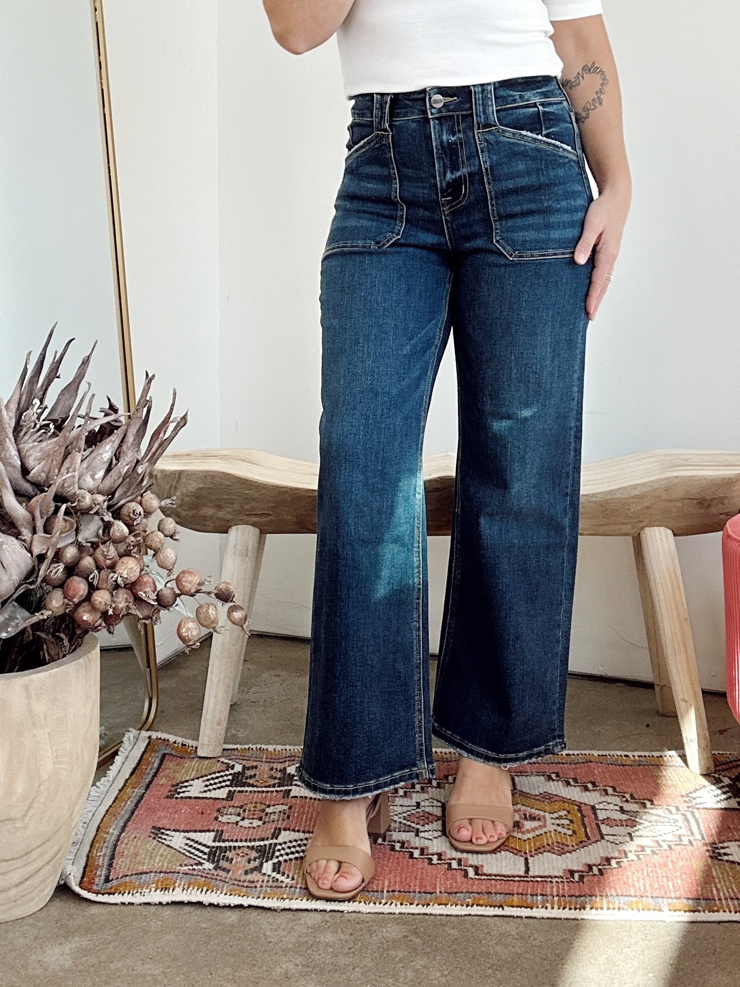 Rebecca High Rise Wide Leg Jeans