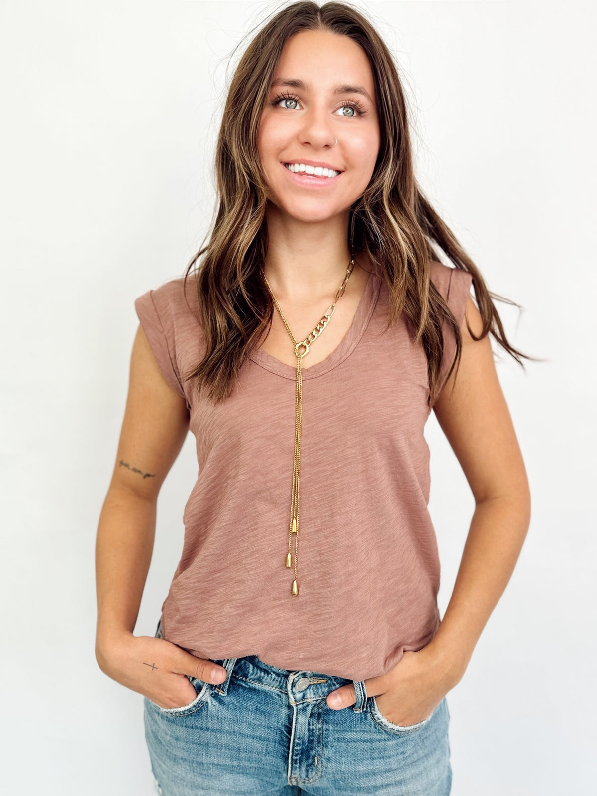 Tillie Tee Sepia