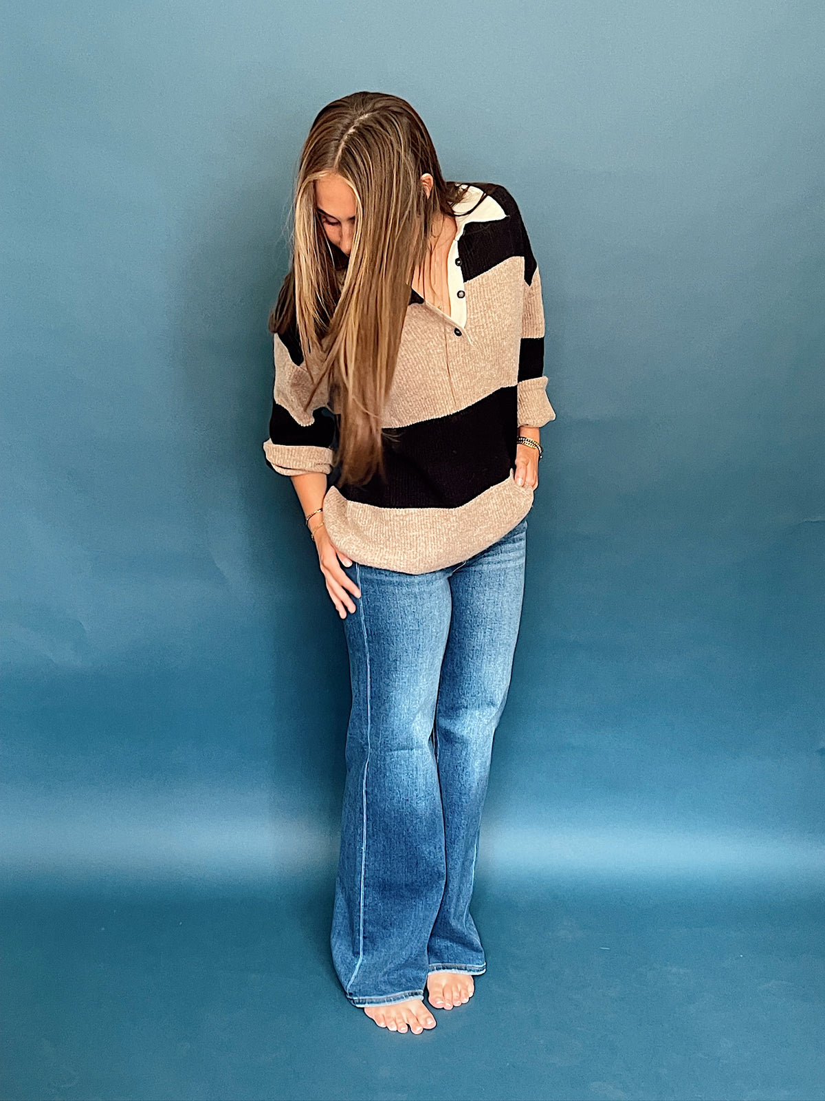 Anne High Rise Straight Jeans