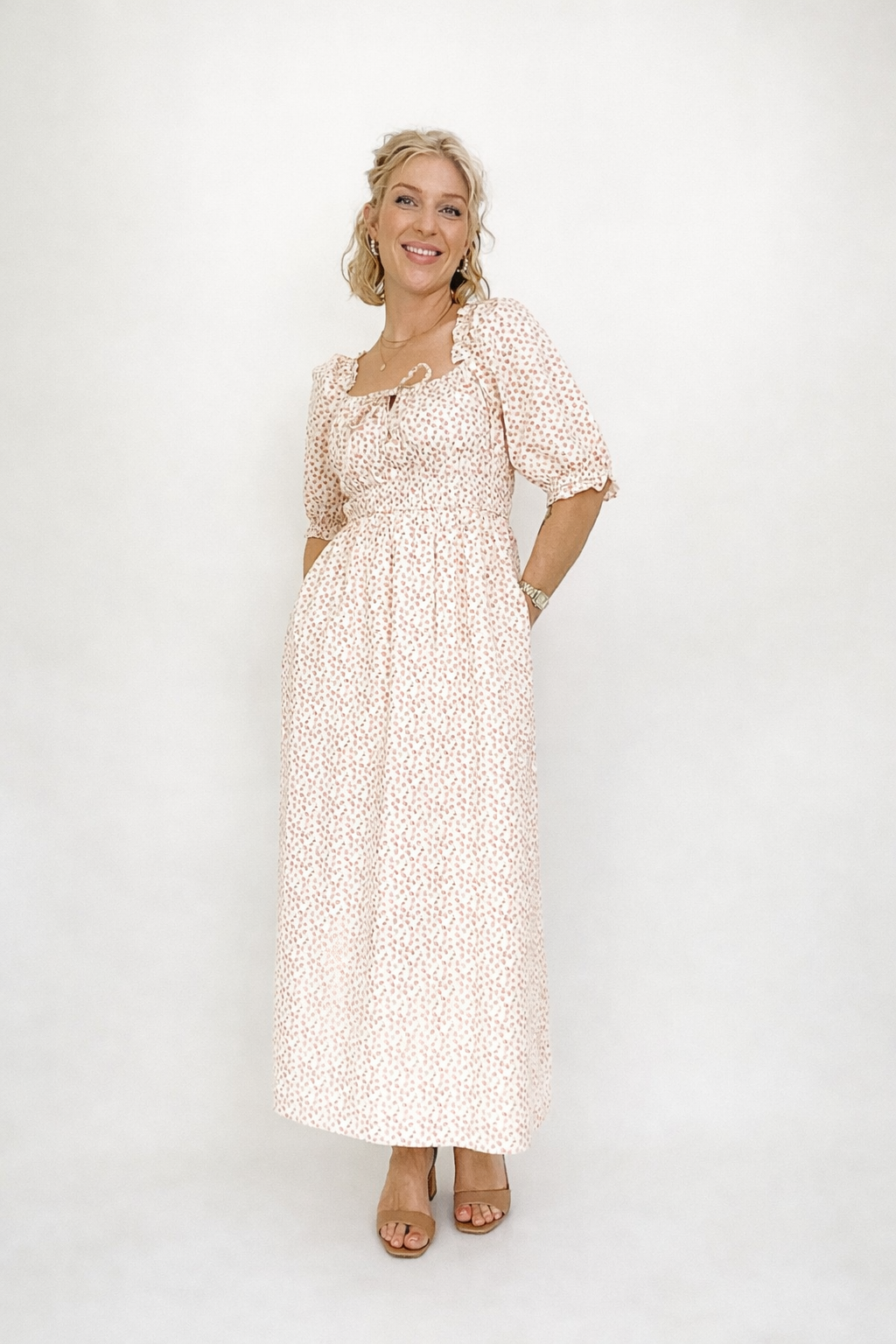 Cara Floral Midi Dress