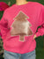 Glitter Tree Sweatshirt Pink