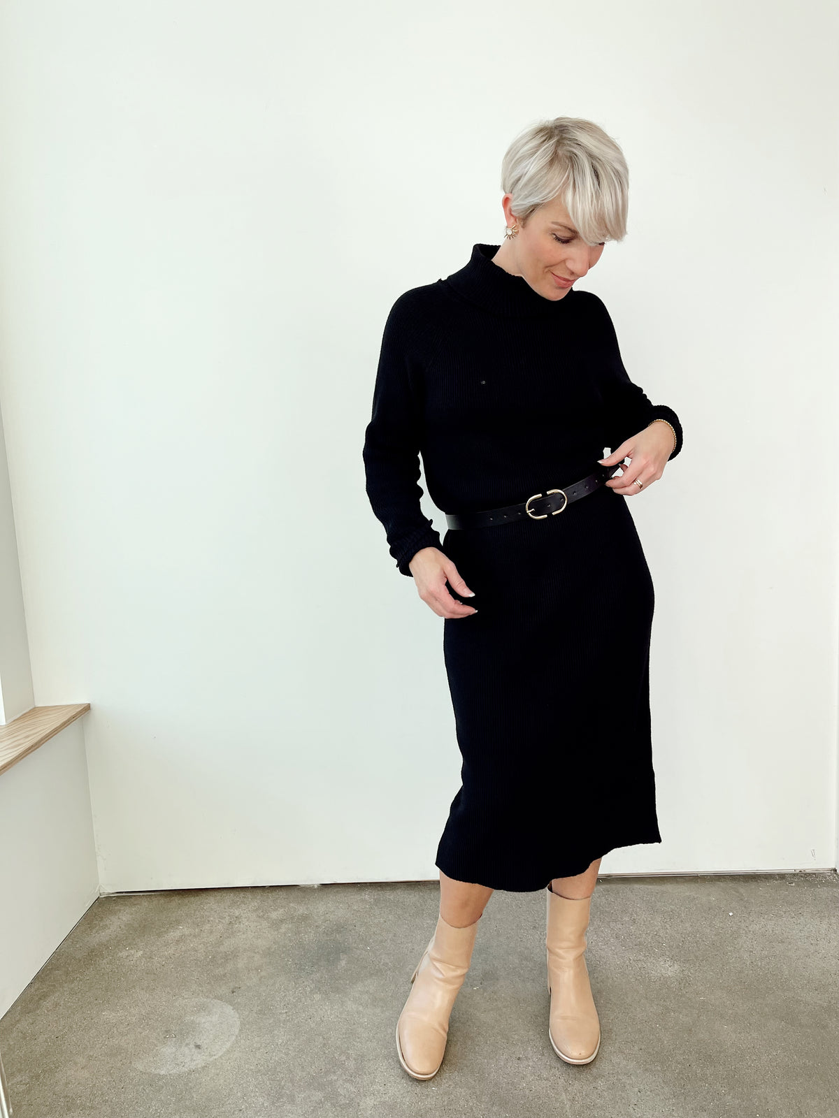 Tanya Turtle Neck Sweater Dress