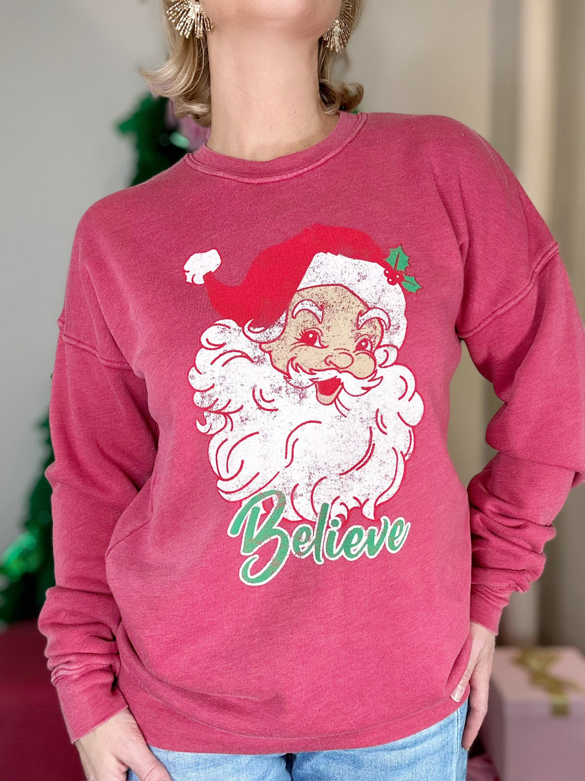 Believe Santa Sweatshirt