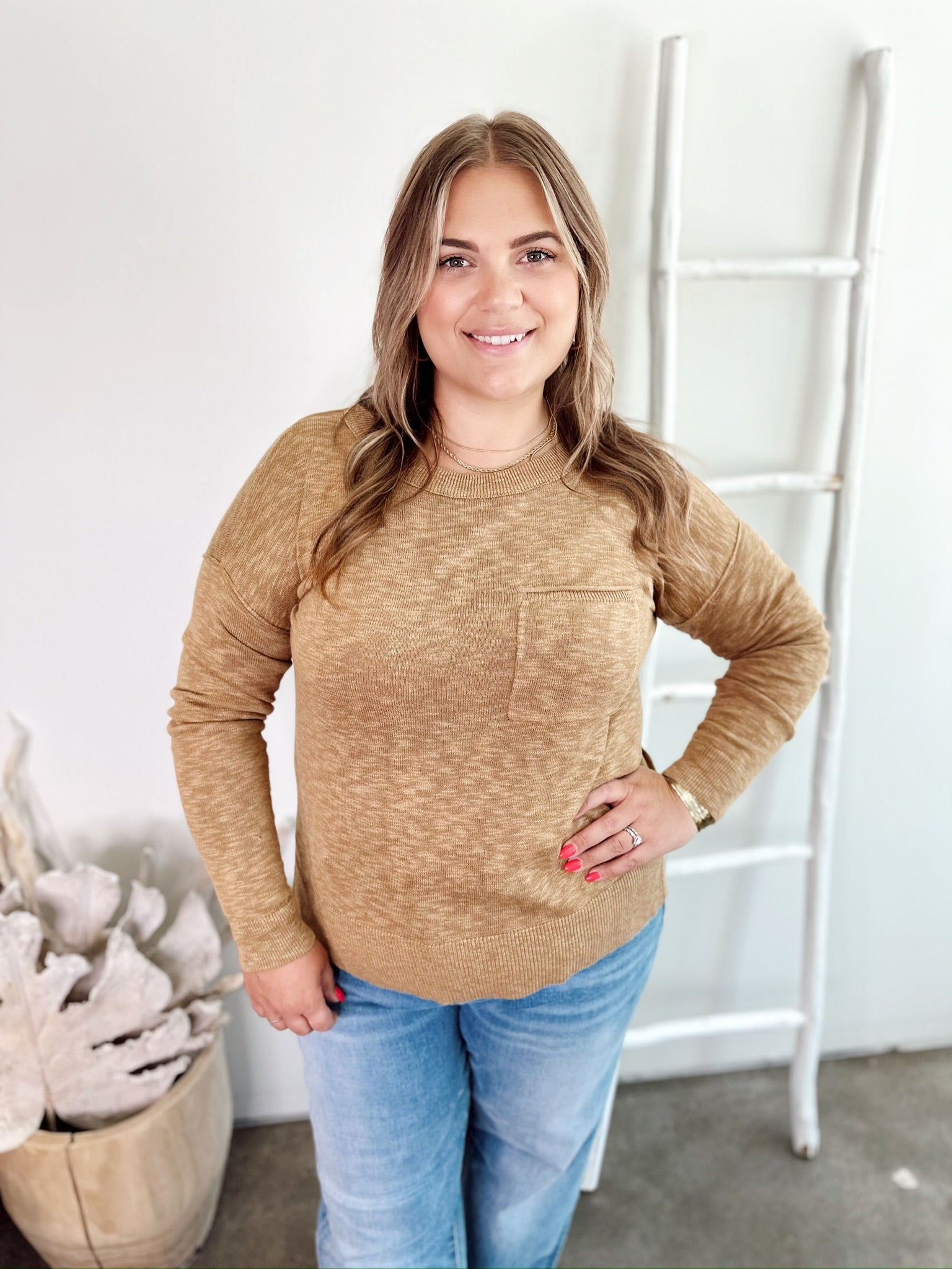 Jenny Slub Sweater Golden Rod