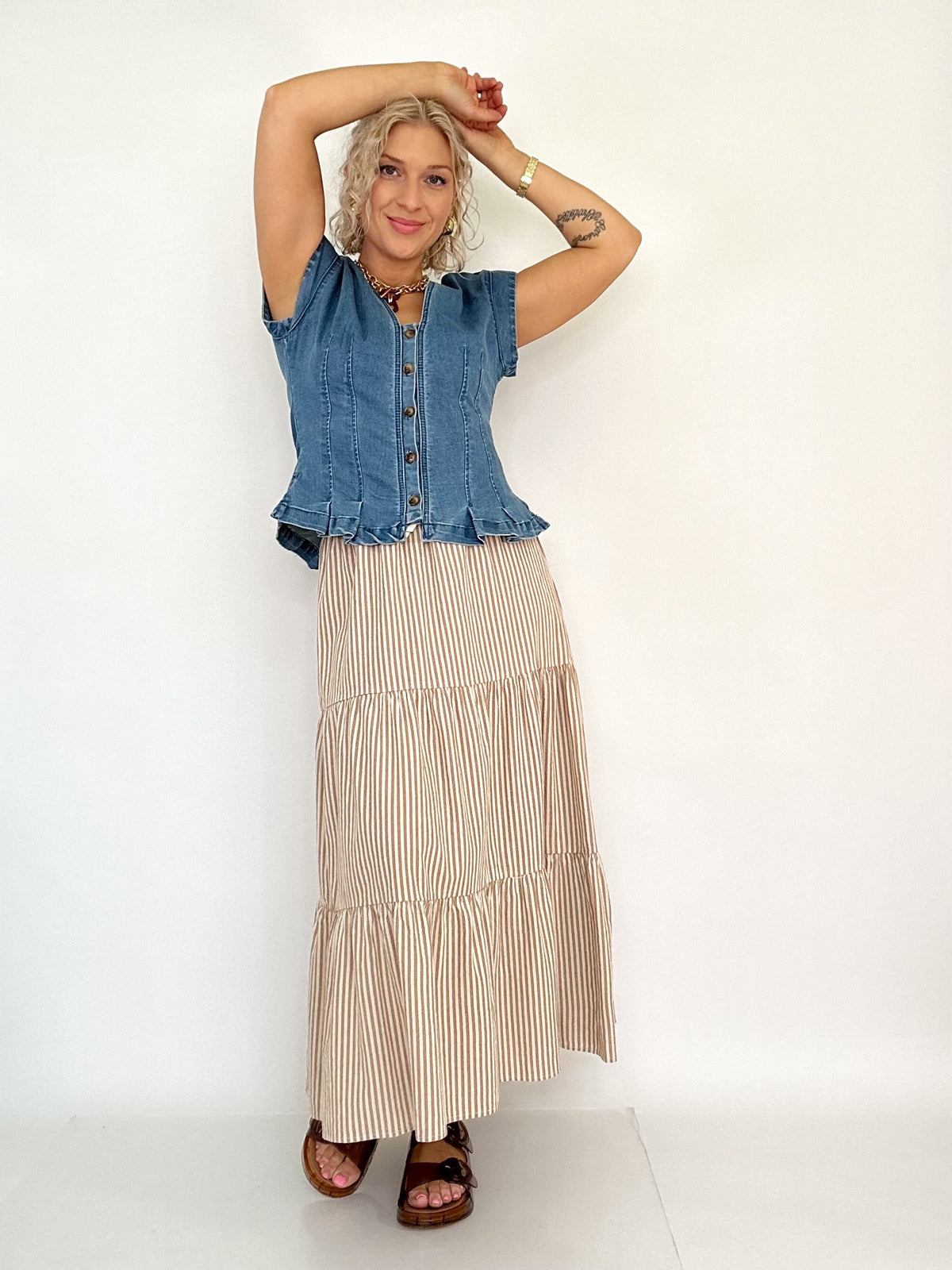 Lainey Denim Top