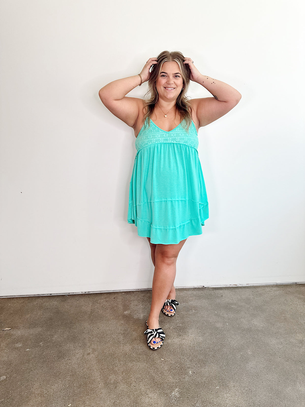 Margo Mini Dress Paradise Mint